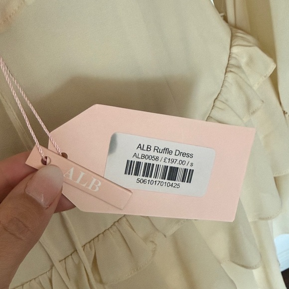 ALB- Cream Ruffle Dress - Picture 6 of 7